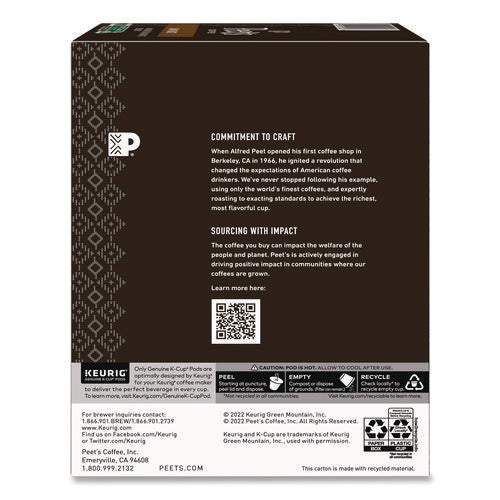 Image of Peet's Coffee & Tea® Major Dickason's Blend K-Cups, 0.44 oz, 88/Carton