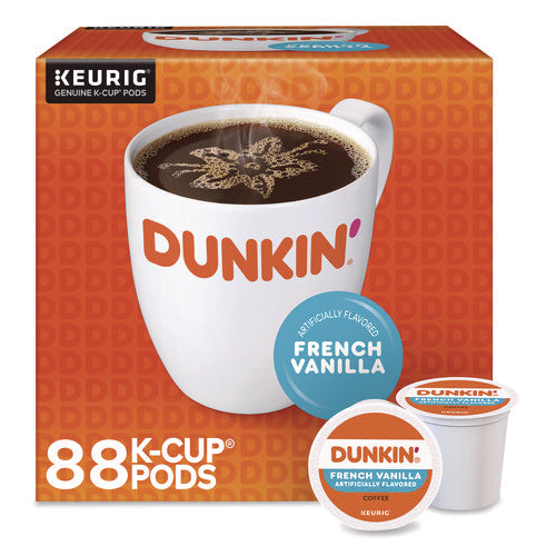 Image of Green Mountain Coffee® French Vanilla Coffee K-Cup Pods, 0.37 oz, 22/Box, 4 Boxes/Carton