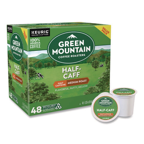 Image of Green Mountain Coffee® Half-Caff Coffee K-Cups, 0.33 oz, 48/Box