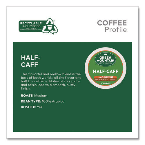 Image of Green Mountain Coffee® Half-Caff Coffee K-Cups, 0.33 oz, 48/Box