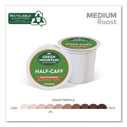 Image of Green Mountain Coffee® Half-Caff Coffee K-Cups, 0.33 oz, 48/Box