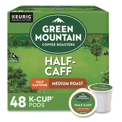 Image of Green Mountain Coffee® Half-Caff Coffee K-Cups, 0.33 oz, 48/Box