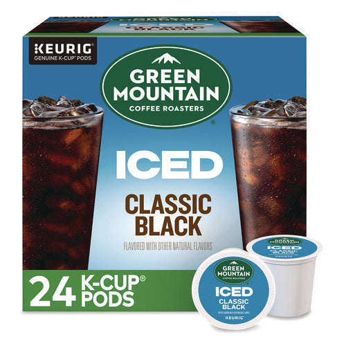 Image of Green Mountain Coffee® Classic Black Brew Over Ice Coffee K-Cups, 0.4 oz, 24/Box