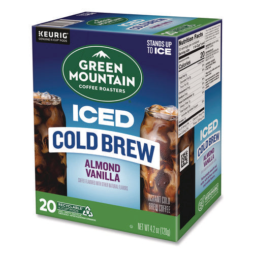 Image of Green Mountain Coffee® Almond Vanilla Brew Over Ice Coffee K-Cups, 0.21 oz, 20/Box