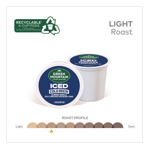 Image of Green Mountain Coffee® Almond Vanilla Brew Over Ice Coffee K-Cups, 0.21 oz, 20/Box