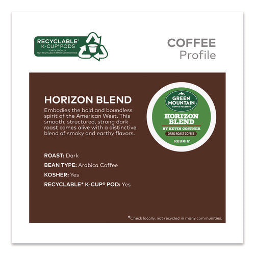 Image of Green Mountain Coffee® Horizon Blend by Kevin Costner Coffee K-Cups, 0.37 oz, 24/Box
