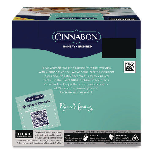 Image of Cinnabon® Classic Cinnamon Roll Coffee K-Cups, 0.33 oz, 48/Box