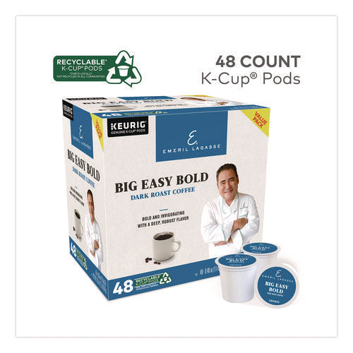 Image of Emeril's Big Easy Bold Coffee K-Cups, 0.4 oz, 48/Box