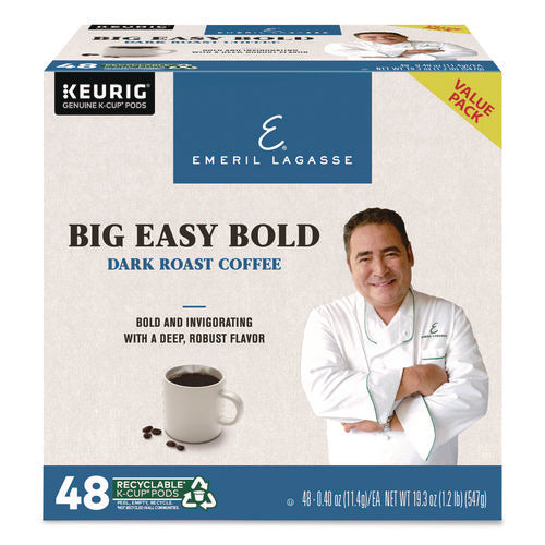 Image of Emeril's Big Easy Bold Coffee K-Cups, 0.4 oz, 48/Box