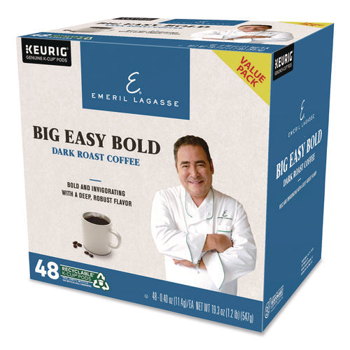 Image of Emeril's Big Easy Bold Coffee K-Cups, 0.4 oz, 48/Box