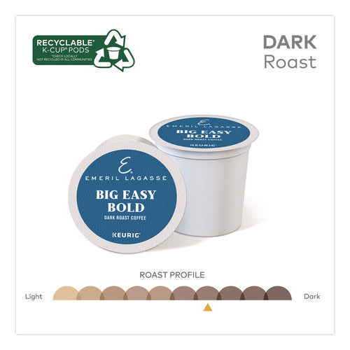Image of Emeril's Big Easy Bold Coffee K-Cups, 0.4 oz, 48/Box