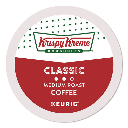 Image of Krispy Kreme Doughnuts® Classic Coffee K-Cups, Medium Roast, 0.33 oz, 48/Box