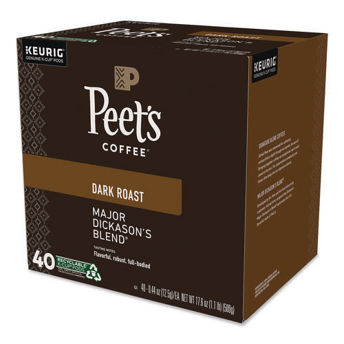 Image of Peet's Coffee & Tea® Major Dickason's Blend K-Cups, 0.44 oz, 40/Box