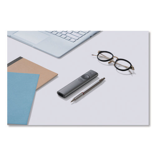 Image of Logitech® Spotlight Presentation Remote, Projects 100 ft, Slate