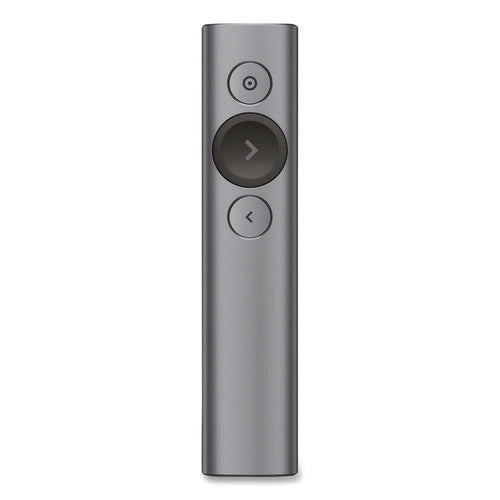 Image of Logitech® Spotlight Presentation Remote, Projects 100 ft, Slate