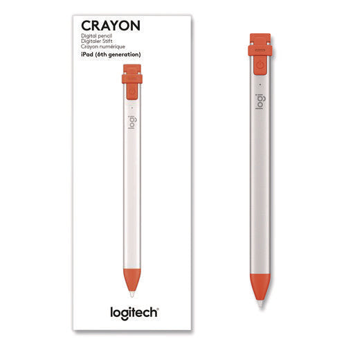 Image of Logitech® Crayon, for iPad, Silver/Orange