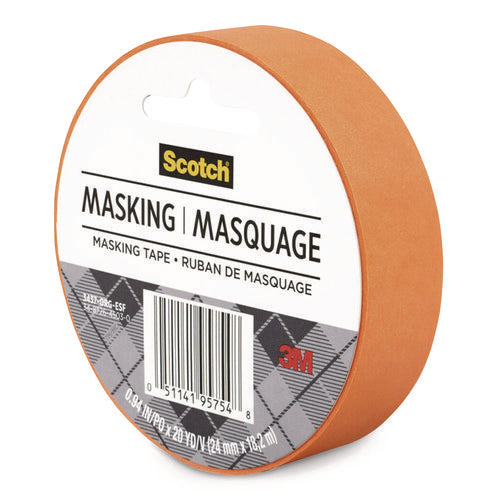 Image of Scotch® EXPRESSIONS MASKING TAPE, 3" CORE, 0.94" X 20 YDS, TANGERINE