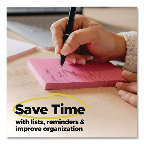 Image of Post-it® Notes Super Sticky Super Sticky Notes, 3 x 3, Mulberry, 90 Sheets/Pad, 5 Pads/Pack