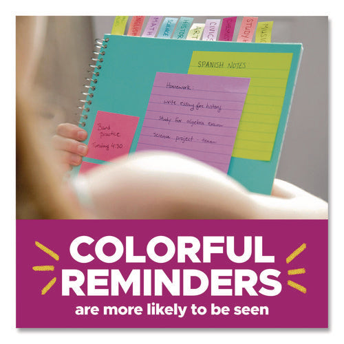Image of Post-it® Notes Super Sticky Super Sticky Note Pads in Playful Primary Colors, 3 x 3, Sunnyside, 90 Sheets/Pad, 5 Pads/Pack