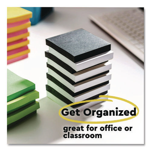 Image of Post-it® Notes Super Sticky Super Sticky Note Pads in Playful Primary Colors, 3 x 3, Sunnyside, 90 Sheets/Pad, 5 Pads/Pack