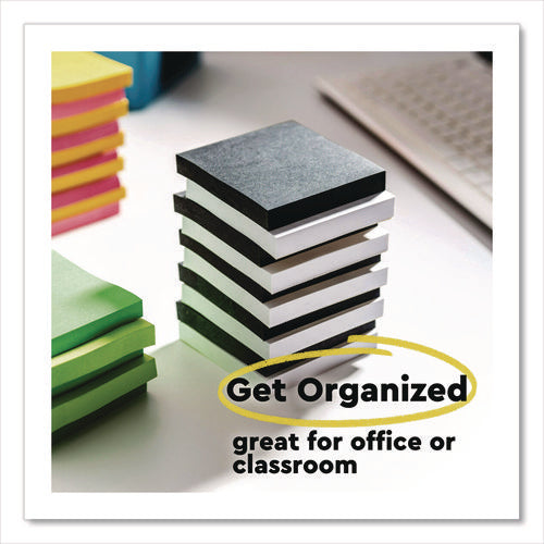 Image of Post-it® Notes Super Sticky Super Sticky Pads in Energy Boost Collection Colors, 3 x 3, Limeade, 90 Sheets/Pad, 5 Pads/Pack