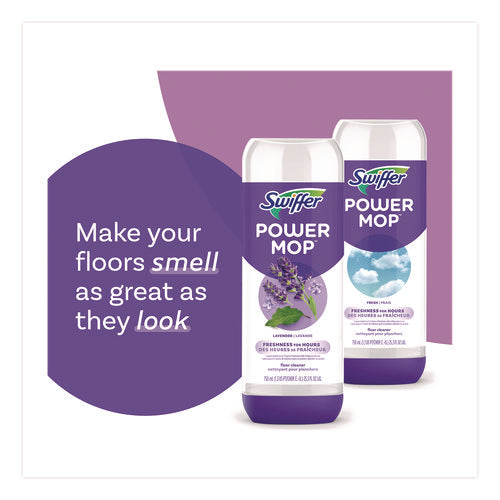 Image of Swiffer® PowerMop Mopping Pads, 15.4 x 5.3, White/Purple, 8/Pack