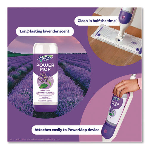 Image of Swiffer® PowerMop Refill Cleaning Solution, Lavender Scent, 25.3 oz Refill Bottle, 2/Pack