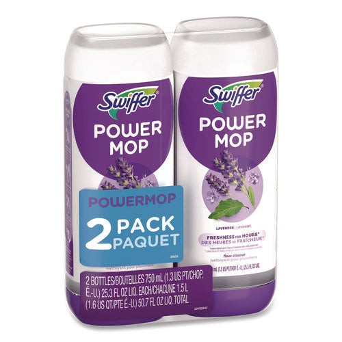 Image of Swiffer® PowerMop Refill Cleaning Solution, Lavender Scent, 25.3 oz Refill Bottle, 2/Pack
