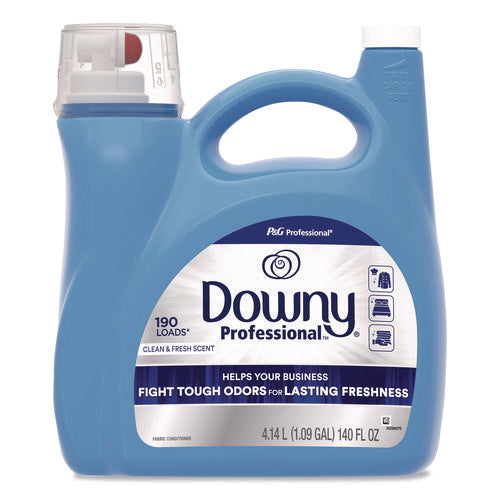 Image of Downy® Professional Commercial Liquid Fabric Softener, 140 oz Plastic Bottle with Dispensing Tap