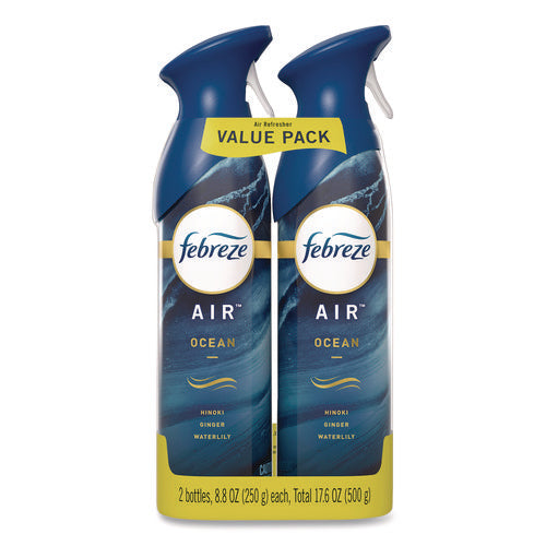 Image of Febreze® AIR, Ocean, 8.8 oz Aerosol Spray, 2/Pack
