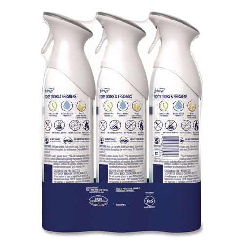 Image of Febreze® AIR, Heavy-Duty Crisp Clean, 8.8 oz Aerosol Spray, 3/Pack