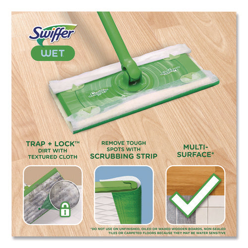 Image of Swiffer® Wet Refill Cloths, Fresh Scent, 10 x 8, White, 24/Box