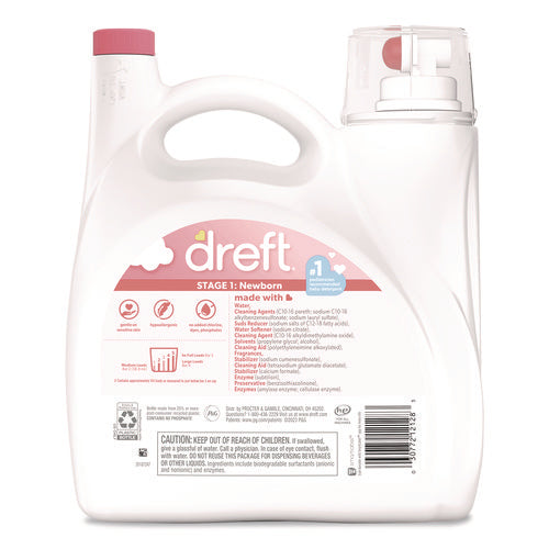 Image of Dreft® Ultra Laundry Detergent, Stage 1: Newborn, 150 oz Plastic Bottle with Dispensing Top