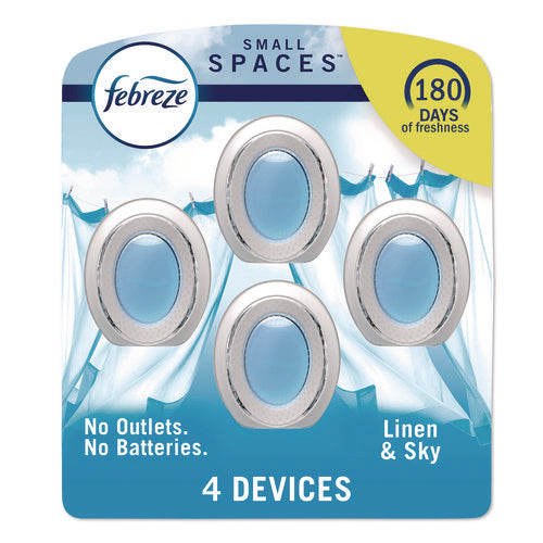 Image of Febreze® smallSPACES, Linen and Sky, 0.25 oz, 4/Pack