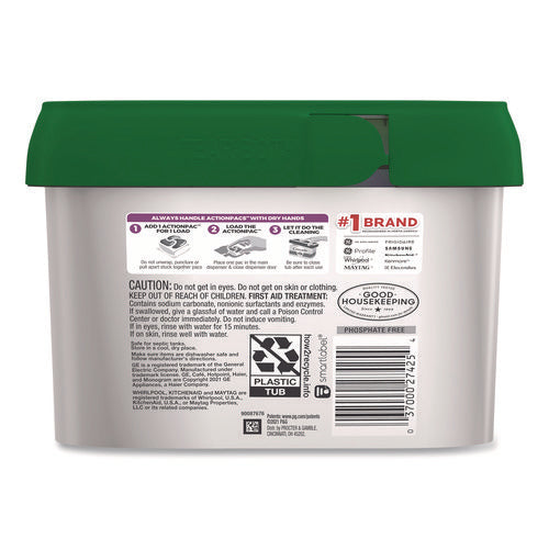 Image of Cascade® Action Pacs+Oxi, Fresh Scent, 26.7 oz Tub, 48/Pack