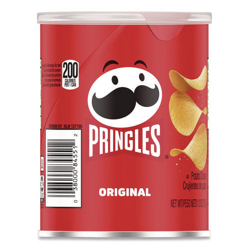 Image of Pringles® Potato Chips, Original, 1.3 oz Can, 12/Box