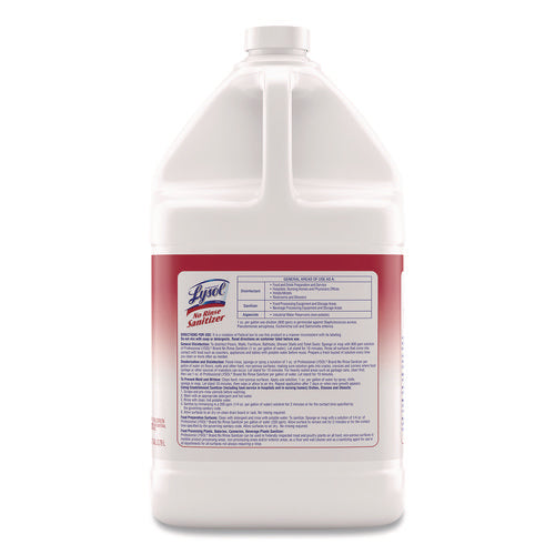 Image of Professional LYSOL® Brand No-Rinse Sanitizer Concentrate, Unscented, 128 oz Bottle