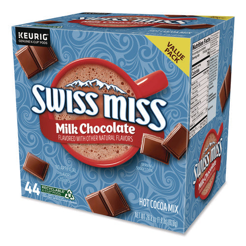 Image of Swiss Miss® Milk Chocolate Hot Cocoa K-Cups, 0.65 oz, 44/Box
