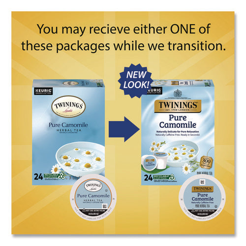 Image of TWININGS® Tea K-Cups, Pure Camomile, 0.11 oz, 24/Box