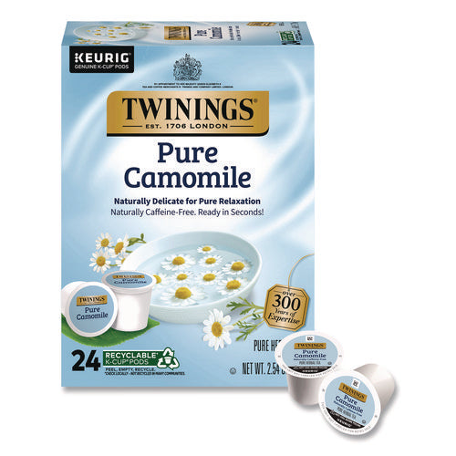 Image of TWININGS® Tea K-Cups, Pure Camomile, 0.11 oz, 24/Box