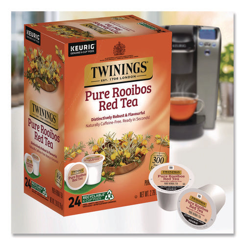 Image of TWININGS® Tea K-Cups, Pure Rooibos Red Tea, 0.12 oz, 24/Box