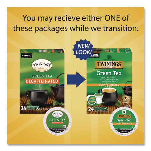 Image of TWININGS® Tea K-Cups, Decaf Green Tea, 0.11 oz, 24/Box