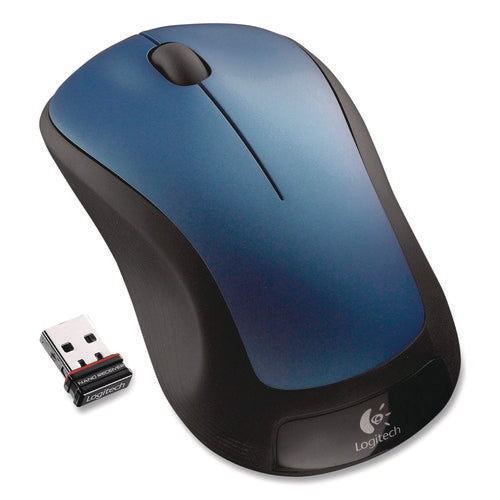 Image of Logitech® M310 Wireless Mouse, 2.4 GHz Frequency/30 ft Wireless Range, Left/Right Hand Use, Peacock Blue