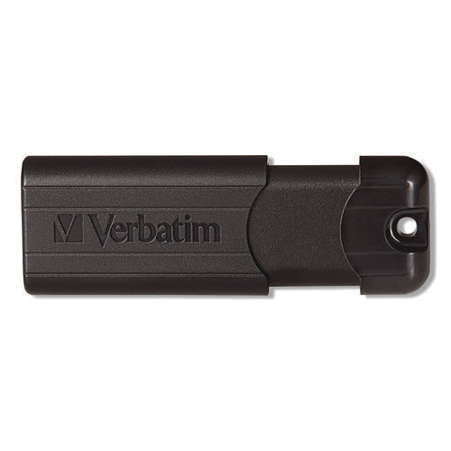 Image of Verbatim® Pinstripe USB 3.2 Flash Drive, 32 GB, Black 10/Pack