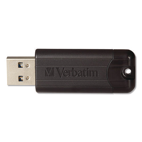 Image of Verbatim® Pinstripe USB 3.2 Flash Drive, 32 GB, Black 10/Pack