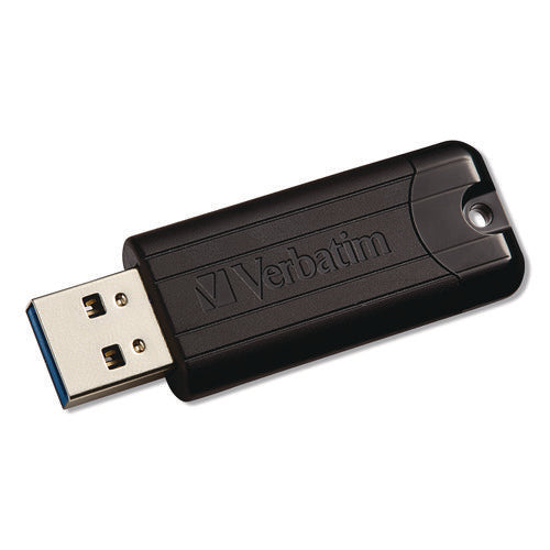 Image of Verbatim® Pinstripe USB 3.2 Flash Drive, 32 GB, Black 10/Pack