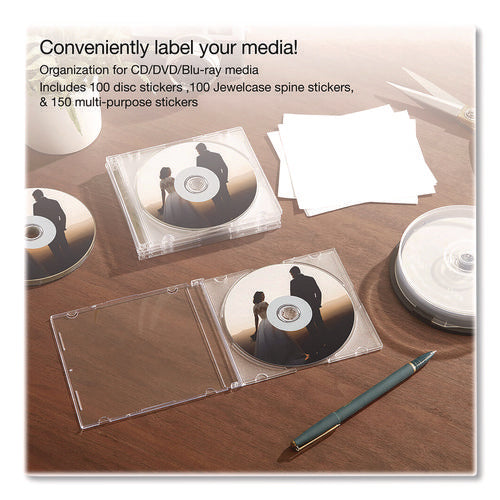 Image of Verbatim® Inkjet Media Labels, Matte White, 50 Sheets/Pack