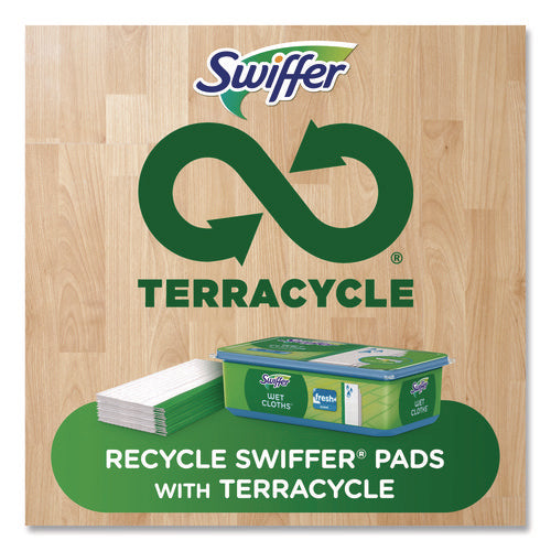 Image of Swiffer® Wet Refill Cloths, Fresh Scent, 10 x 8, White, 24/Box
