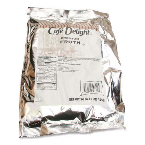 Image of Cafe Delight Frothy Topping, 16 oz Packet, 12/Carton