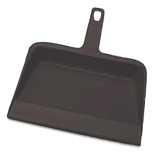 Image of Impact® Value-Plus Dustpan, 12" x 11", Polypropylene, Black
